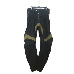 BEN TAVERNITI Low-Crotch Curved Leg Skinny Techwear Darkwear Pants